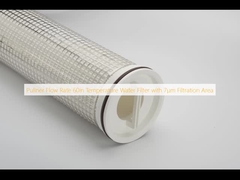 Tốc độ dòng chảy kéo 60in Nhiệt độ Bộ lọc nước với khu vực lọc 7μm