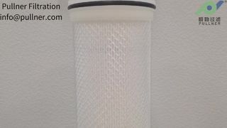 Hộp lọc dòng chảy cao 60" để tinh chế dầu cọ | Phương tiện xếp nếp PET nhiệt độ cao