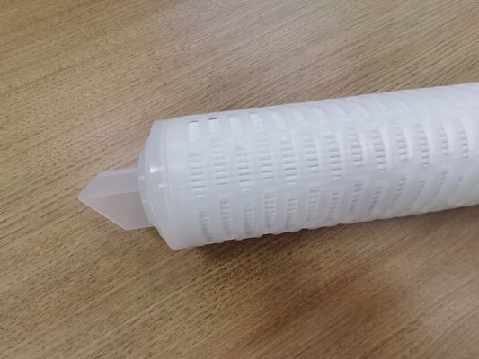 40 inch PTFE Pleated Filter Cartridge với màng PTFE để lọc chất lỏng với tốc độ lưu lượng cao và độ tinh khiết cao