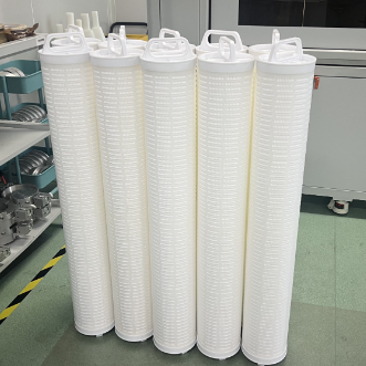 PHFM Series High Flow Filter Cartridge 6.5 Inch Diameter Pleated RO Pre-filtration Filter với khu vực dòng chảy lớn