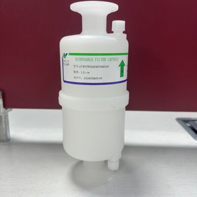 Filtro Cápsula de Fluxo Pequeno de PTFE para Aplicações na Indústria Eletrônica