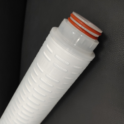 Tỷ lệ dòng chảy Cartridge bộ lọc Pleated có sẵn Độ dài 5-40 inch Và đường kính bên ngoài 68.5mm