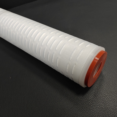 Tỷ lệ dòng chảy Cartridge bộ lọc Pleated có sẵn Độ dài 5-40 inch Và đường kính bên ngoài 68.5mm