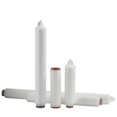 68.5mm PP Pleated Filter Cartridge với nhiệt độ tối đa 80 °C để khử trùng nước nóng