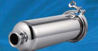 Thiết bị lọc đường ống cấp độ vệ sinh với thiết kế dòng chảy lên-trên-dưới-ra phù hợp với tiêu chuẩn GB150-2011