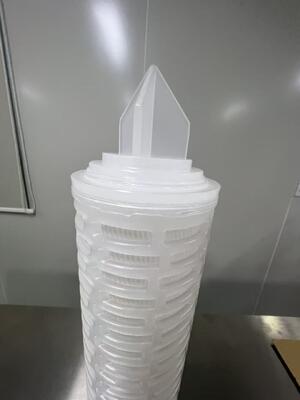PTFE Membrane Filter Cartridge with Hydrophobic and Hydrophilic PTFE Membrane for Corrosion Resistant Filtration