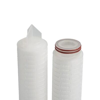 PTFE Membrane Filter Cartridge với 0.01um Solid Particles Interception và hiệu quả 99,99% cho lọc khí dòng chảy cao