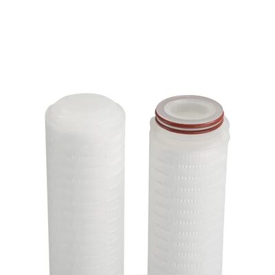 PTFE Membrane Filter Cartridge với 0.01um Solid Particles Interception và hiệu quả 99,99% cho lọc khí dòng chảy cao
