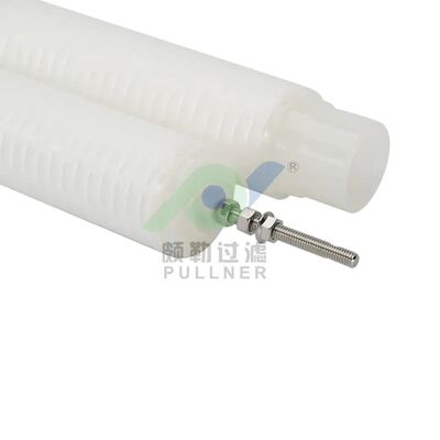 PHFZ Series Backflushable Pleated Filter Cartridge để loại bỏ sắt trong nước ngưng tụ nhà máy điện với thiết kế hàn 40 "và 30"