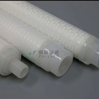 PHFZ Series Backflushable Pleated Filter Cartridge để loại bỏ sắt trong nước ngưng tụ nhà máy điện với thiết kế hàn 40 "và 30"