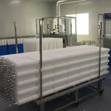 PHFZ Series Backflushable Pleated Filter Cartridge để loại bỏ sắt trong nước ngưng tụ nhà máy điện với thiết kế hàn 40 "và 30"