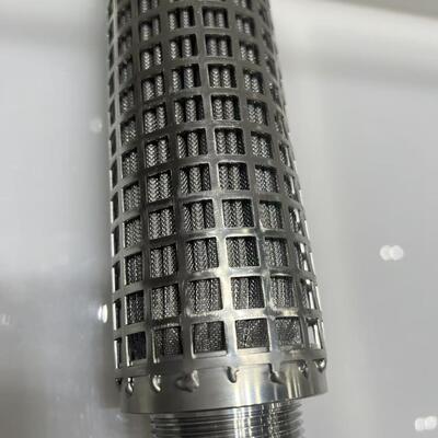 Chống nhiệt độ cao 316L Stainless Steel Fiber felt Pleated Filter Cartridge với khu vực lọc lớn