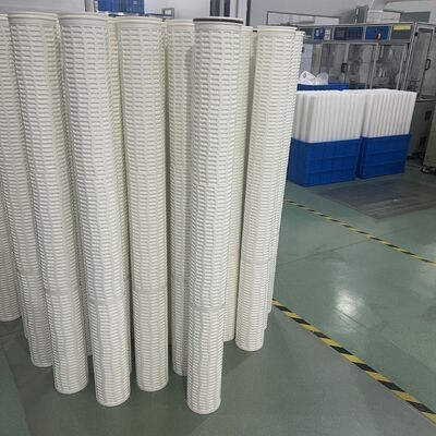 60Inch Chiều dài PBT Series Polyester Filter Cartridge cho Nhiệt độ cao 120°C và Áp suất làm việc 4bar