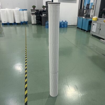 60Inch Chiều dài PBT Series Polyester Filter Cartridge cho Nhiệt độ cao 120°C và Áp suất làm việc 4bar