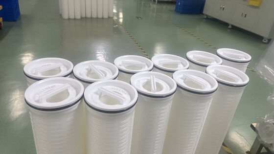 40inch High Flow Filter Cartridge với 110M3/H Flow Rate và PP Filter Media cho xử lý nước