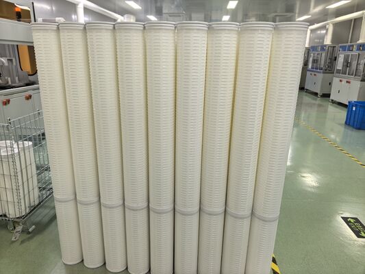 Cartridge lọc lưu lượng cao bằng vật liệu PP, cao 60 inch cho lọc nước biển