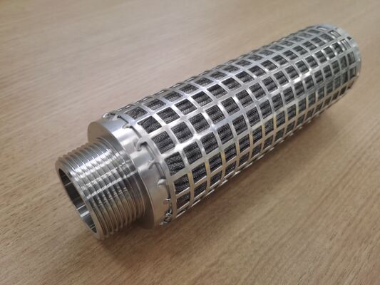 316L Stainless Steel Pleated Filter Cartridge với khu vực lọc lớn và chống nhiệt độ cao