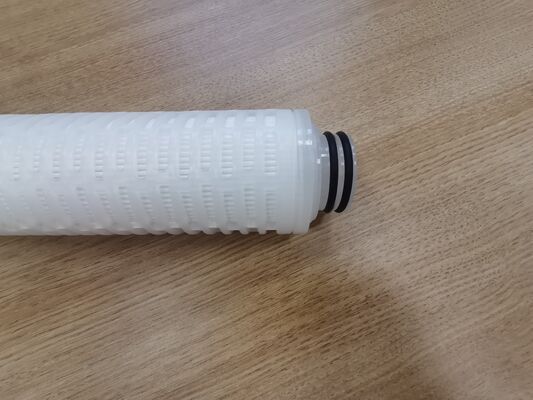 40 inch PTFE Pleated Filter Cartridge với màng PTFE để lọc chất lỏng với tốc độ lưu lượng cao và độ tinh khiết cao