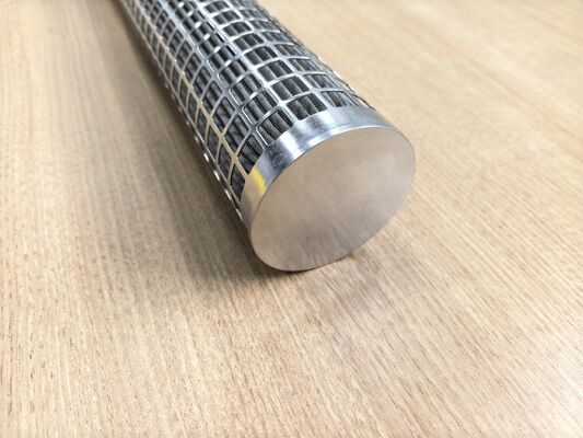 316L Stainless Steel Pleated Filter Cartridge với khu vực lọc lớn và chống nhiệt độ cao