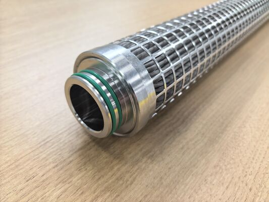 316L Stainless Steel Pleated Filter Cartridge với khu vực lọc lớn và chống nhiệt độ cao