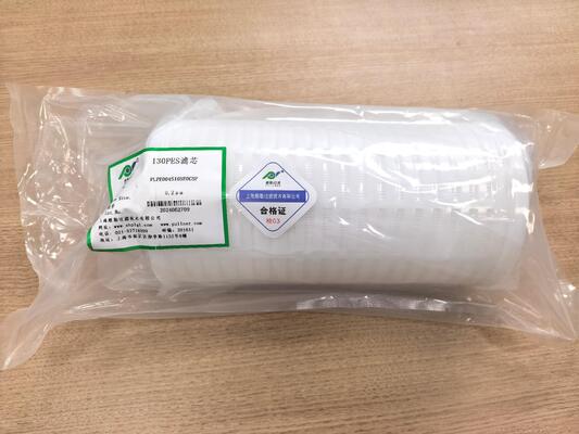 Bộ phim lọc dòng chảy cao dòng 130 với diện tích lọc 2,2 m2 và dung lượng dòng chảy 200 L/min cho quá trình lọc ướt