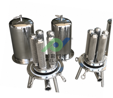 ISO chứng nhận SS304/316L Multi-Cartridge Filter Housing cho RO xử lý trước & xử lý nước công nghiệp