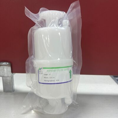 Filtro Cápsula de Fluxo Pequeno de PTFE para Aplicações na Indústria Eletrônica